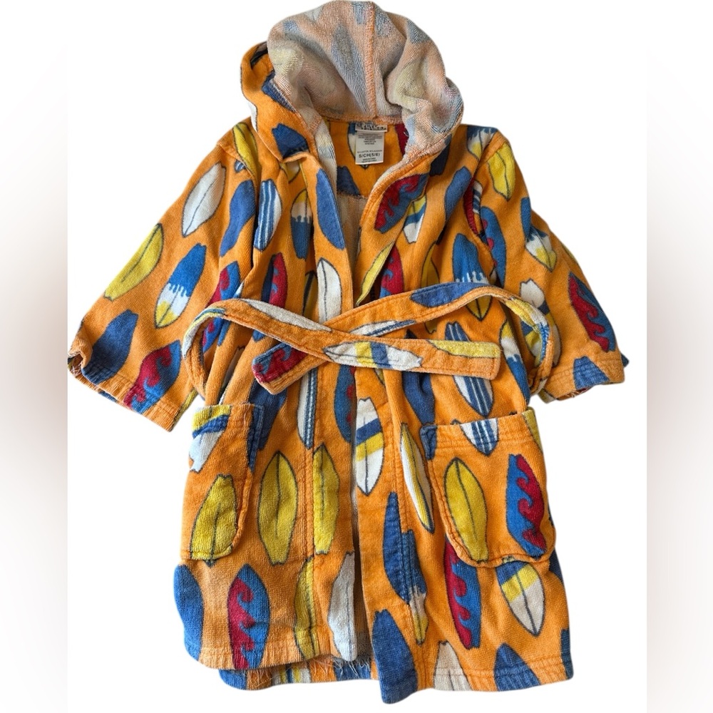 KIDS TERRY CLOTH ROBE 🖤 SIZE 5/6 - PRELOVED